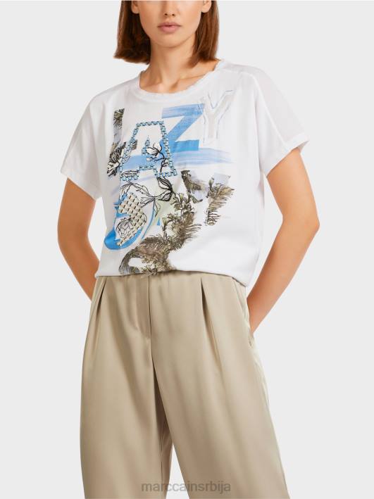 памучни горњи део кимона Marc Cain D6881416 азурно одећу