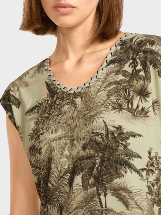 мајица са мотивом длана Marc Cain D6881417 меки дах одећу