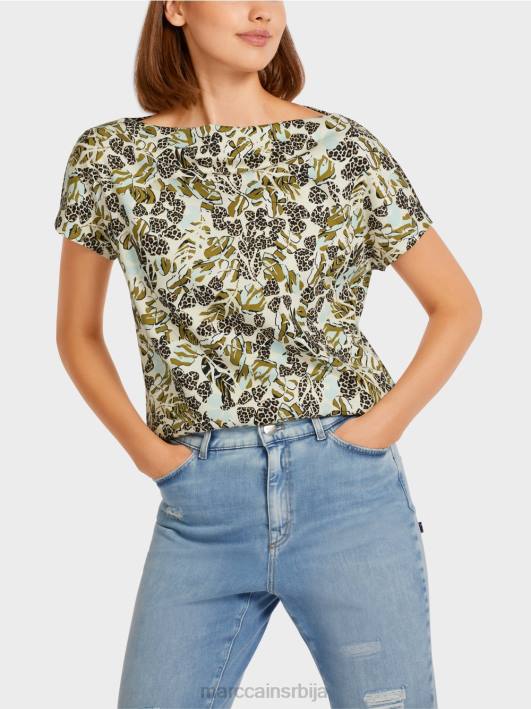 мајица са скраћеним кимоно рукавима Marc Cain D6881424 мекани светларник одећу