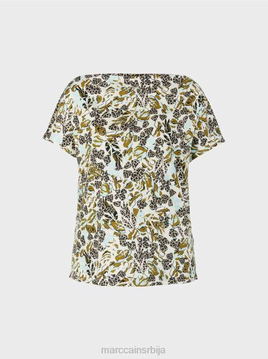 мајица са скраћеним кимоно рукавима Marc Cain D6881424 мекани светларник одећу