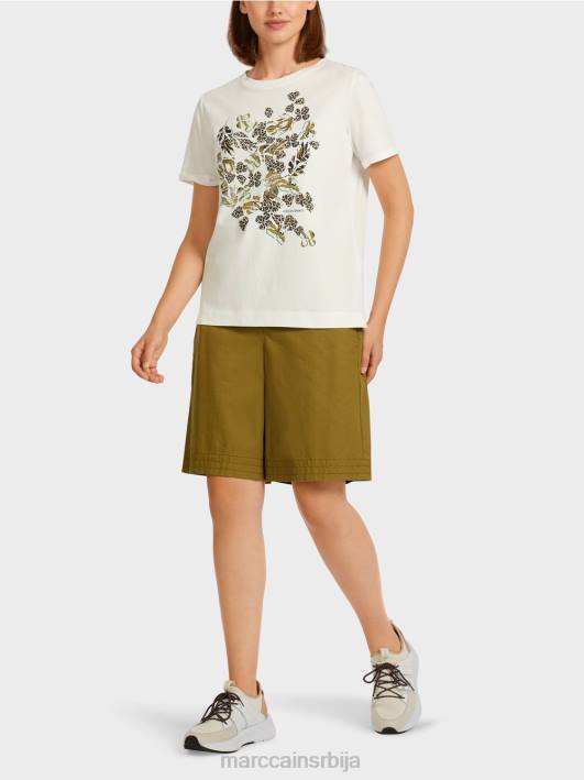 "преиспитати заједно" врх Marc Cain D6881426 прљаво бело одећу