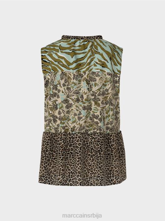 дуги слојевити горњи део без рукава Marc Cain D6881429 мекани светларник одећу