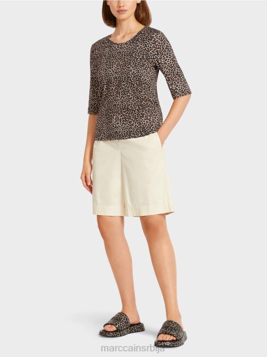 а-лине топ са леопард принтом Marc Cain D6881430 крема у праху одећу