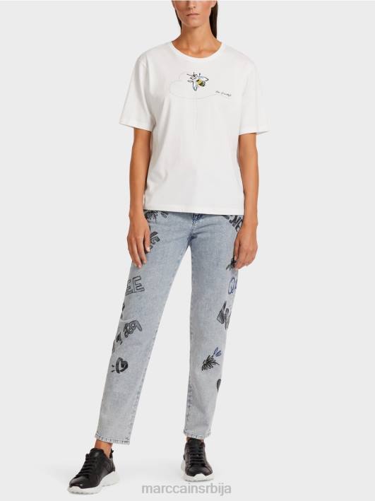 горњи део од меког памука Marc Cain D6881439 прљаво бело одећу