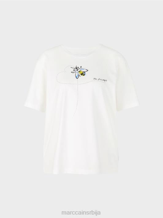 горњи део од меког памука Marc Cain D6881439 прљаво бело одећу