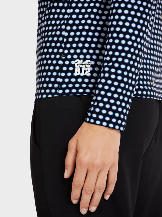 горњи део дугих рукава са крагном Marc Cain D6881440 црн одећу