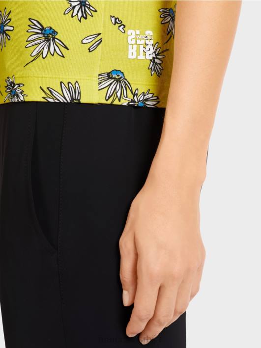 горњи део са крагном за постоље и узорком тратинчице Marc Cain D6881441 зелени сумпор одећу