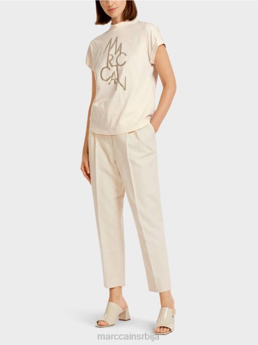 "преиспитајмо заједно" мајица за окретање Marc Cain D6881445 цреме одећу