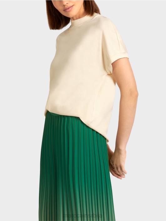 мајица са капом рукавима Marc Cain D6881446 цреме одећу