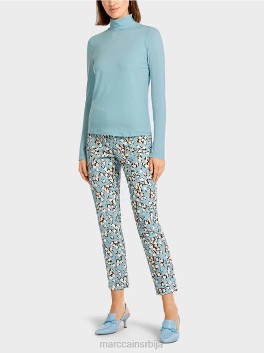 обичан горњи део дугих рукава Marc Cain D6881453 атмосферско плаво одећу