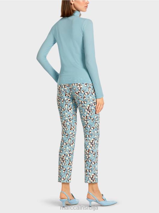 обичан горњи део дугих рукава Marc Cain D6881453 атмосферско плаво одећу