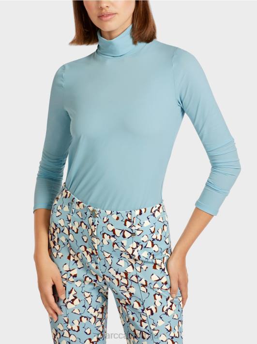 обичан горњи део дугих рукава Marc Cain D6881453 атмосферско плаво одећу