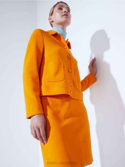 обичан горњи део дугих рукава Marc Cain D6881453 атмосферско плаво одећу