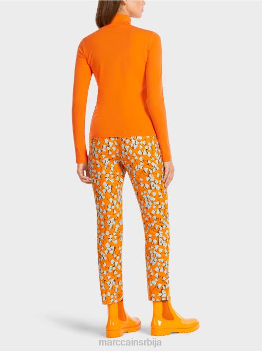 обичан горњи део дугих рукава Marc Cain D6881456 јасно наранџаста одећу