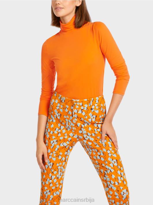 обичан горњи део дугих рукава Marc Cain D6881456 јасно наранџаста одећу