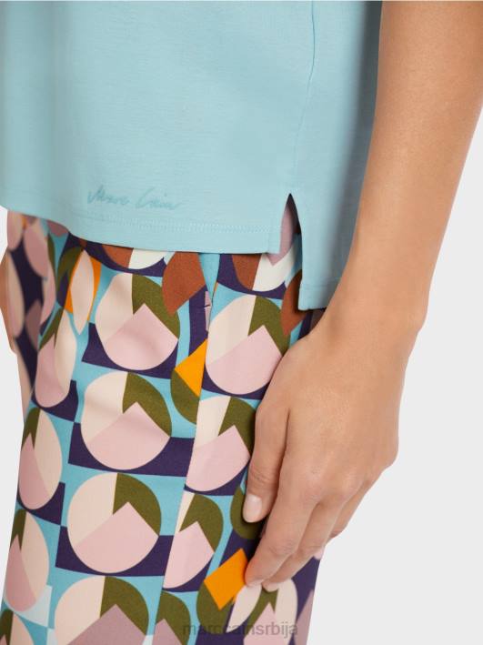 горњи део од стреч памука Marc Cain D6881459 атмосферско плаво одећу