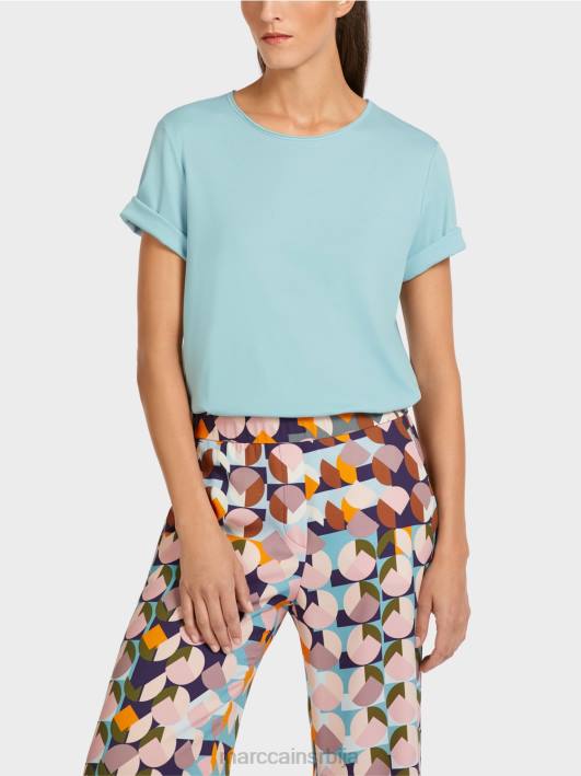 горњи део од стреч памука Marc Cain D6881459 атмосферско плаво одећу