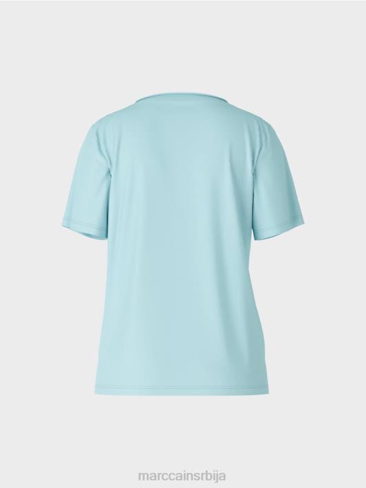 горњи део од стреч памука Marc Cain D6881459 атмосферско плаво одећу