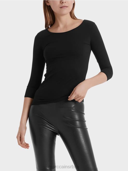 изузетно деликатна кошуља дугих рукава Marc Cain D6881470 црн одећу