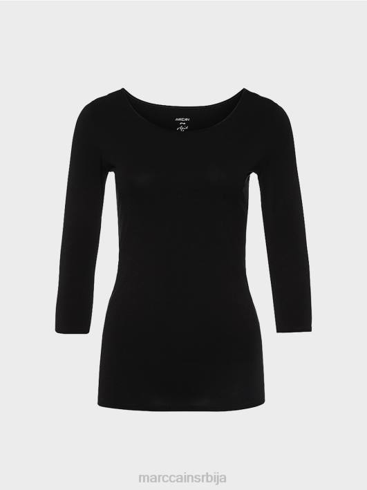 изузетно деликатна кошуља дугих рукава Marc Cain D6881470 црн одећу