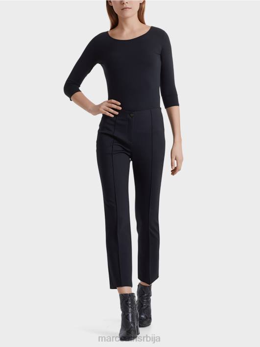 изузетно деликатна кошуља дугих рукава Marc Cain D6881471 поноћно плава одећу