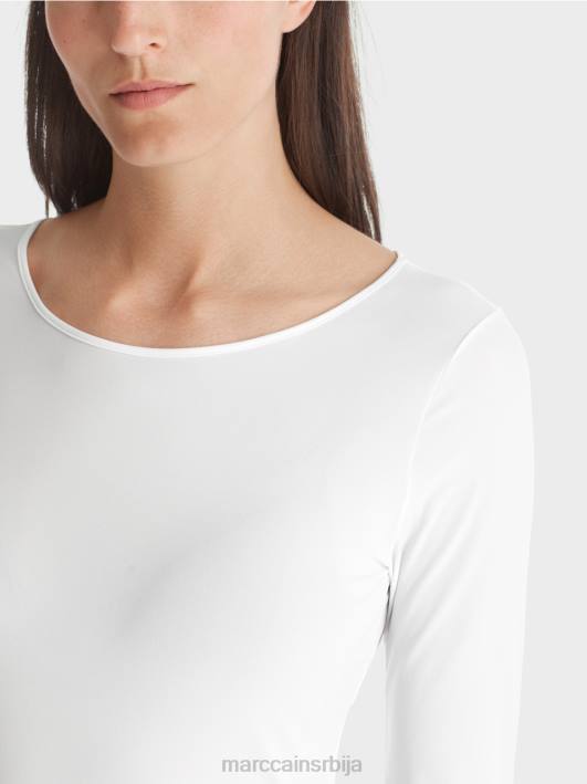 деликатна кошуља дугих рукава Marc Cain D6881473 бео одећу