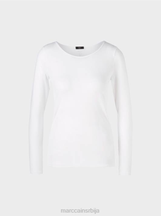 деликатна кошуља дугих рукава Marc Cain D6881473 бео одећу