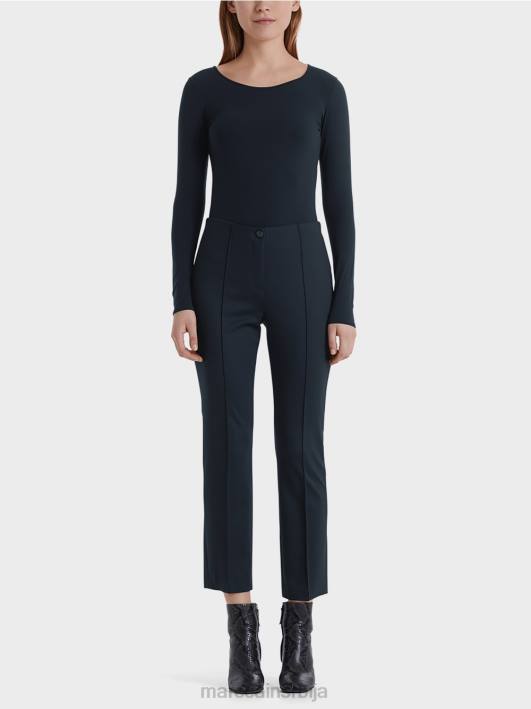 деликатна кошуља дугих рукава Marc Cain D6881474 поноћно плава одећу