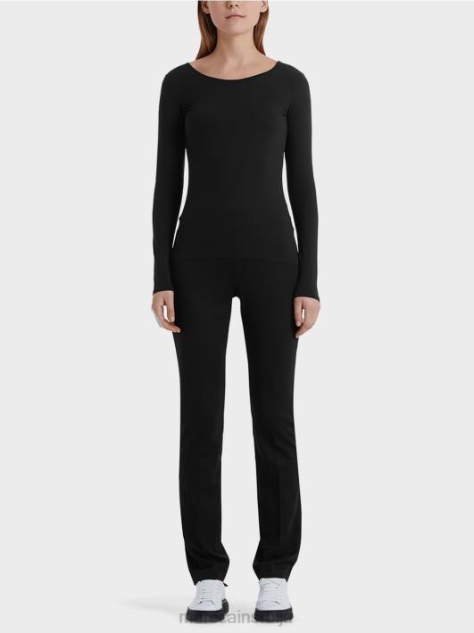 деликатна кошуља дугих рукава Marc Cain D6881475 црн одећу