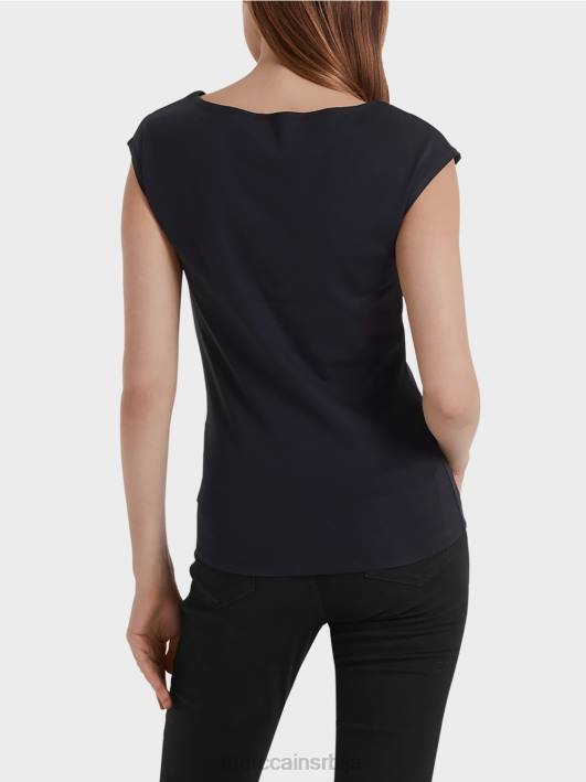 основни горњи део са широким деколтеом Marc Cain D6881477 поноћно плава одећу