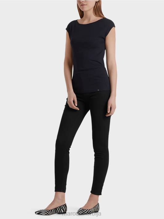 основни горњи део са широким деколтеом Marc Cain D6881477 поноћно плава одећу