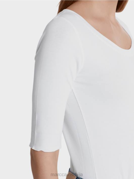 висококвалитетна основна кошуља Marc Cain D6881478 бео одећу