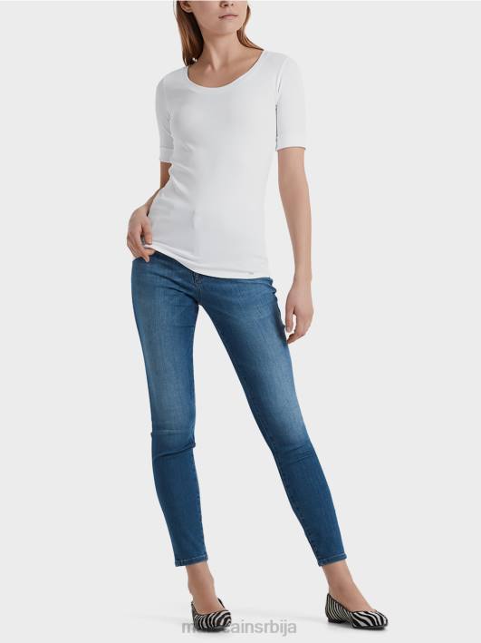 висококвалитетна основна кошуља Marc Cain D6881478 бео одећу