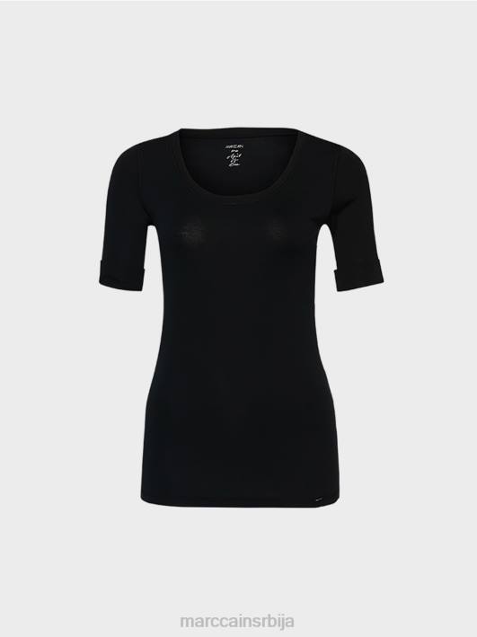 висококвалитетна основна кошуља Marc Cain D6881479 црн одећу