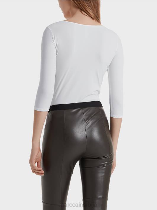 изузетно деликатна кошуља дугих рукава Marc Cain D6881481 бео одећу