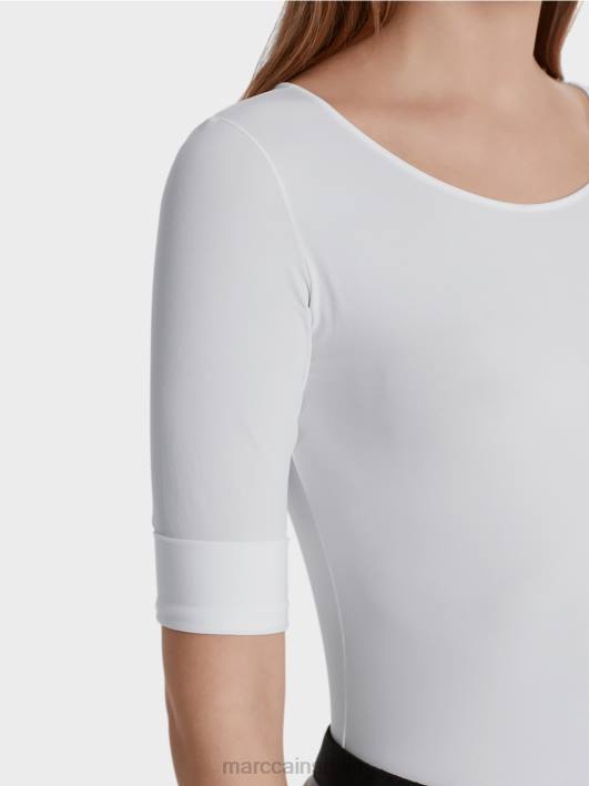изузетно деликатна кошуља дугих рукава Marc Cain D6881481 бео одећу