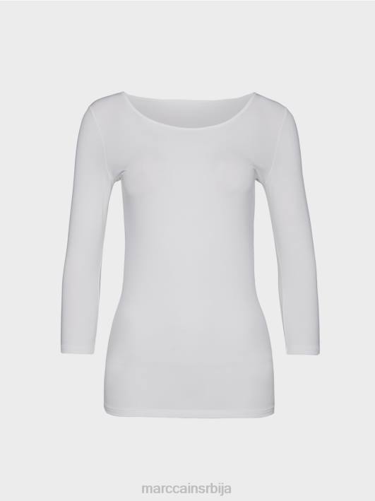 изузетно деликатна кошуља дугих рукава Marc Cain D6881481 бео одећу