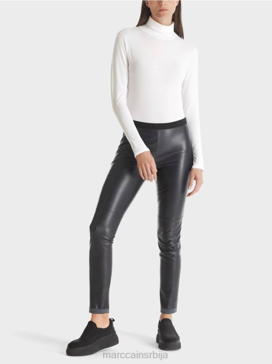 деликатан пуловер са рол-крагном Marc Cain D6881484 бео одећу