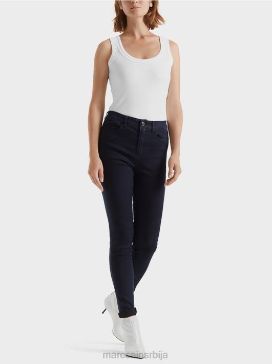 фино ребраста мајица без рукава Marc Cain D6881485 бео одећу