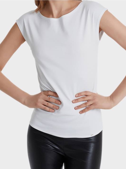 основни горњи део са широким деколтеом Marc Cain D6881486 бео одећу