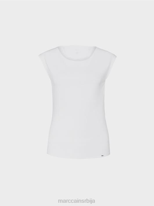 основни горњи део са широким деколтеом Marc Cain D6881486 бео одећу