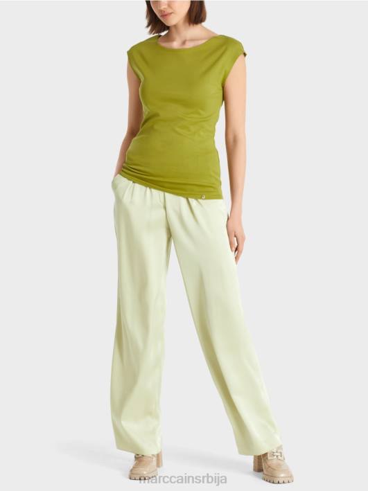 растезљива памучна кошуља Marc Cain D6881487 дубоко маслинасто зелено одећу