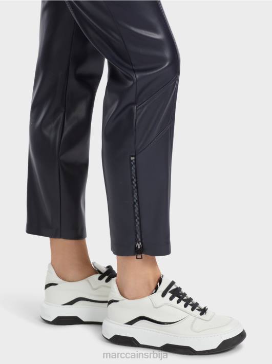 забавне кожне софиа панталоне Marc Cain D688523 поноћно плава одећу