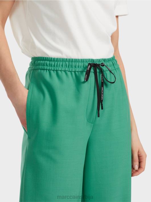 велби панталоне широких ногавица са струком са везицом Marc Cain D688525 емајл одећу
