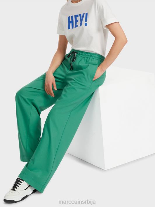 велби панталоне широких ногавица са струком са везицом Marc Cain D688525 емајл одећу