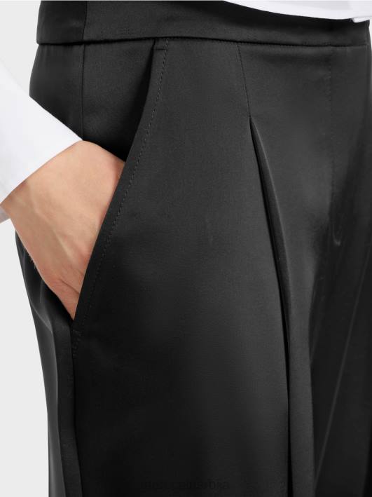 плисиране вицхита панталоне са широким ногавицама Marc Cain D688526 црн одећу