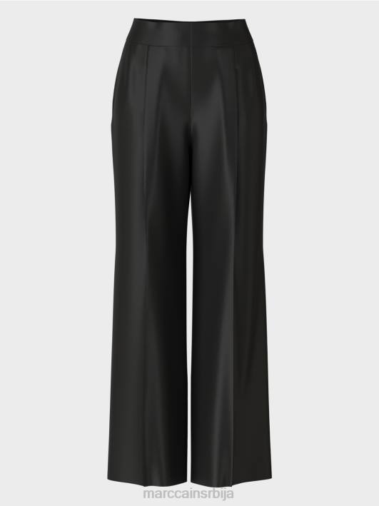 плисиране вицхита панталоне са широким ногавицама Marc Cain D688526 црн одећу