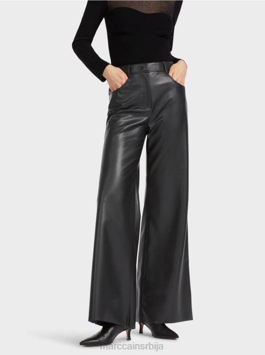 Варри панталоне у женственом кроју Marc Cain D688528 црн одећу