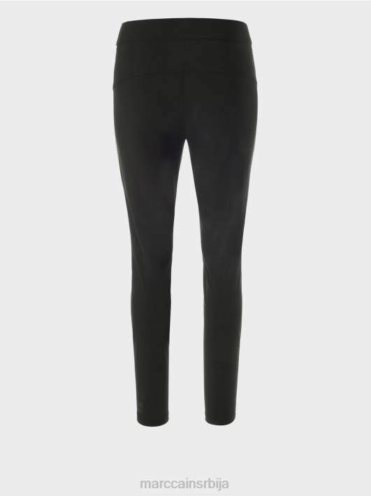 забавне кожне синнар панталоне Marc Cain D688533 црн одећу