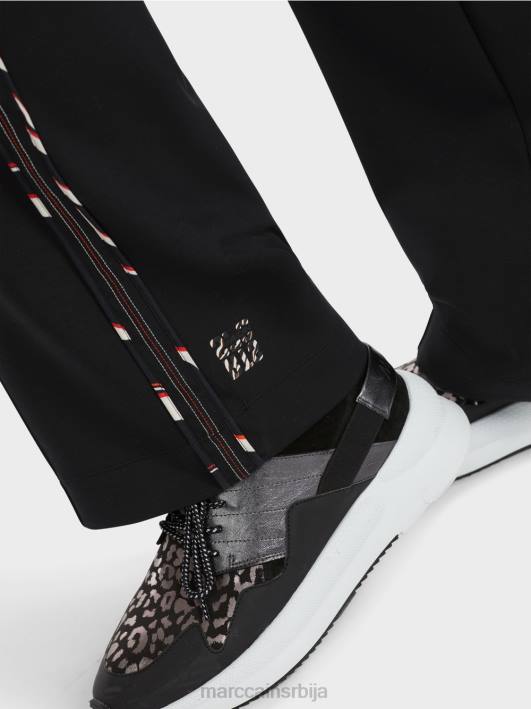 велби панталоне за џогинг у широком дресу Marc Cain D688535 црн одећу